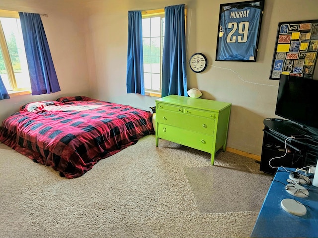 bedroom featuring carpet floors