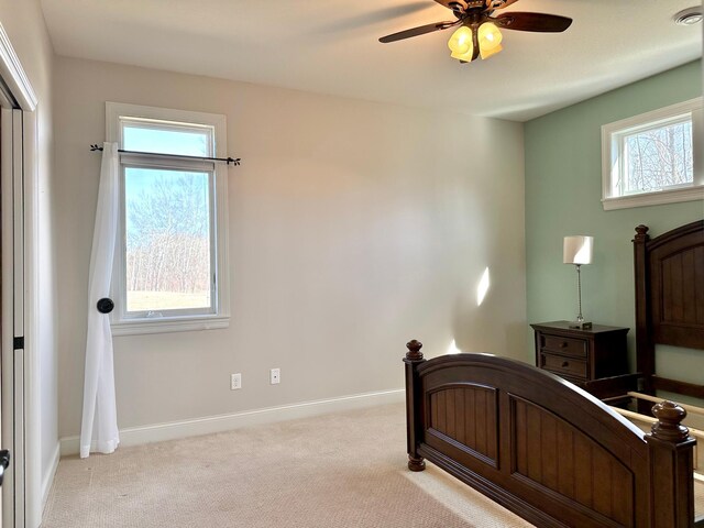1225 Dorothy St, Isle, MN 56342 - bedroom with multiple windows, light carpet, and baseboards