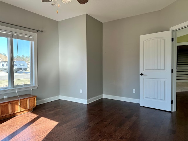 1225 Dorothy St, Isle, MN 56342 - unfurnished bedroom with dark wood finished floors and baseboards
