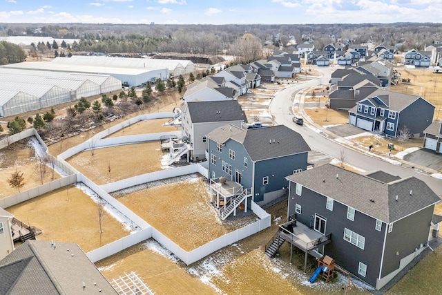 birds eye view of property featuring a residential view