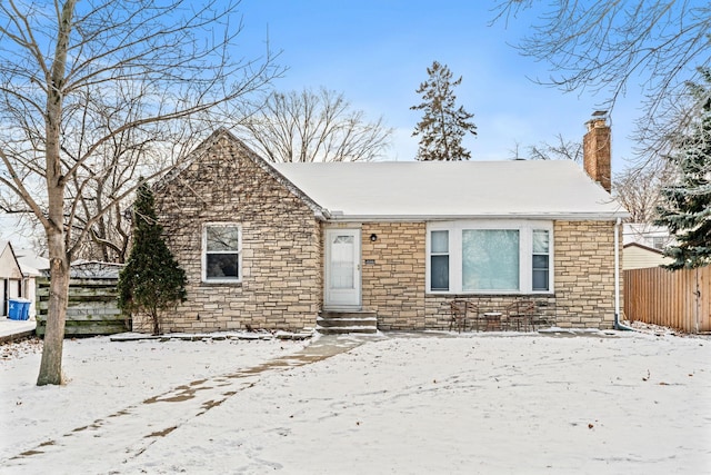 view of bungalow-style home