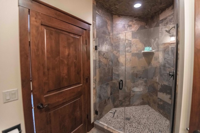 bathroom with walk in shower