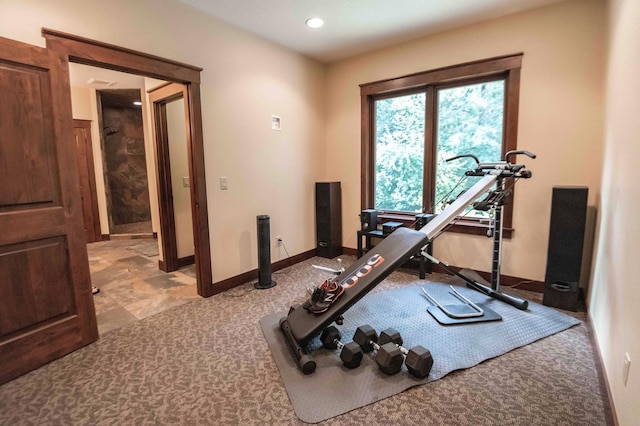 view of exercise room