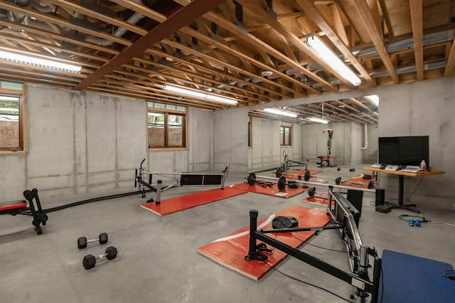 view of workout room