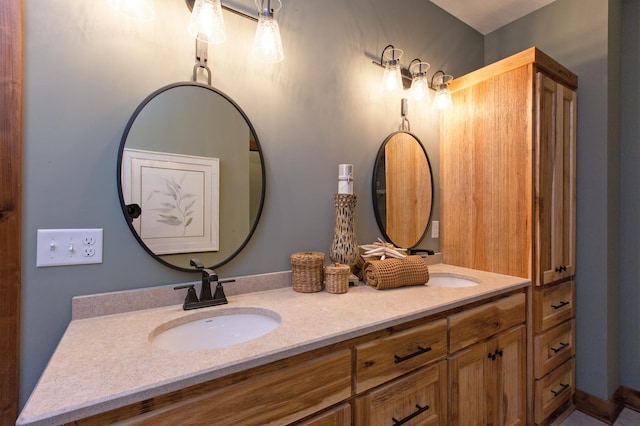 bathroom featuring vanity