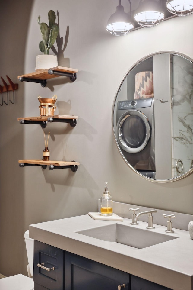 bathroom with vanity