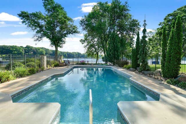 15707 Island View Rd NW, Prior Lake, MN 55372 - view of swimming pool featuring a fenced in pool and fence