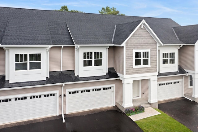 view of property with a garage