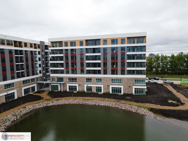 view of property featuring a water view