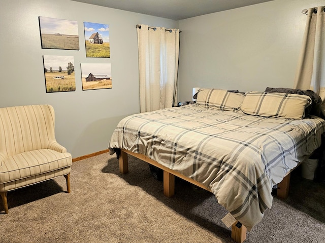 bedroom with carpet flooring