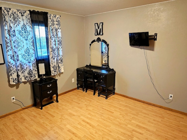 miscellaneous room featuring light hardwood / wood-style floors