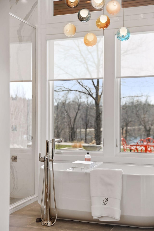 room details featuring hardwood / wood-style floors