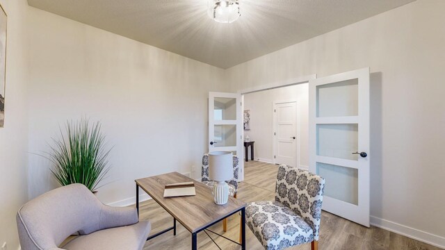 1701 20th Ave Circle NE, Kasson, MN 55944 - sitting room with light wood-style flooring and baseboards