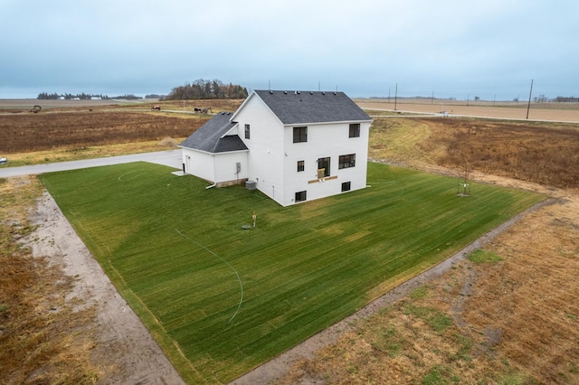 bird's eye view featuring a rural view