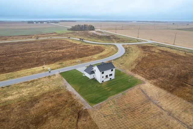 aerial view featuring a rural view