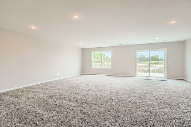 carpeted empty room featuring a healthy amount of sunlight