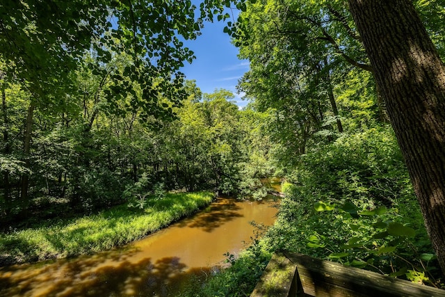 view of property's community featuring a view of trees