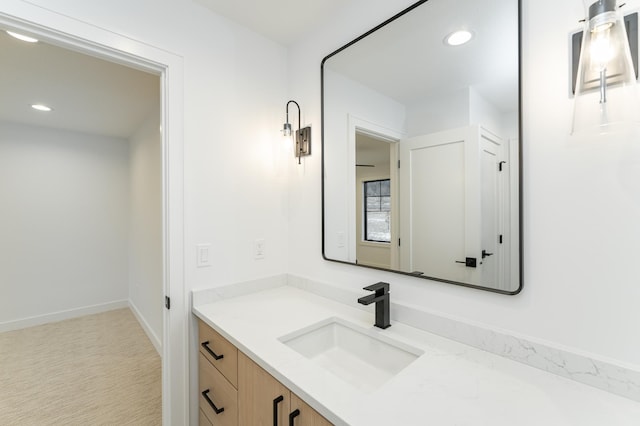 bathroom featuring vanity