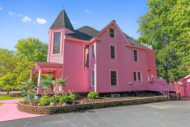 view of victorian home