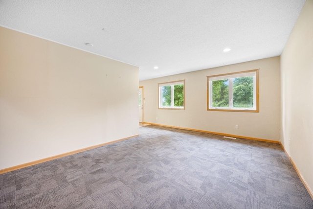 69531-1 213th St, Darwin, MN 55324 - spare room featuring carpet flooring, a textured ceiling, baseboards, and recessed lighting