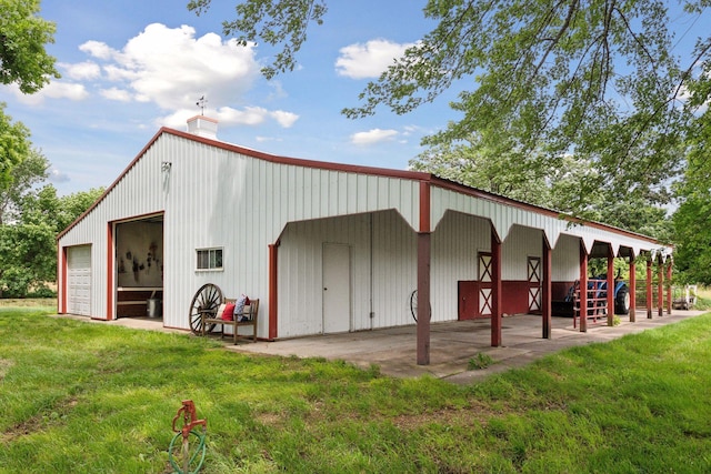 view of stable