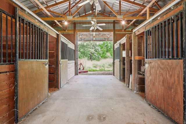 view of horse barn