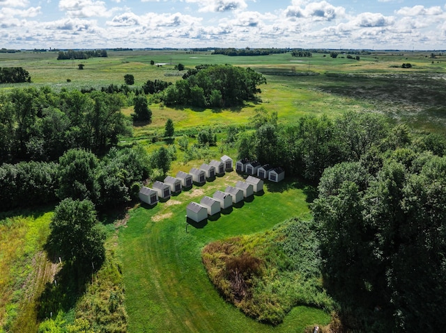 bird's eye view featuring a rural view