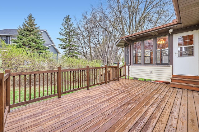 view of wooden terrace