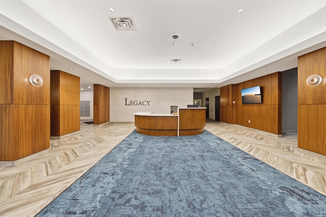 reception area with visible vents