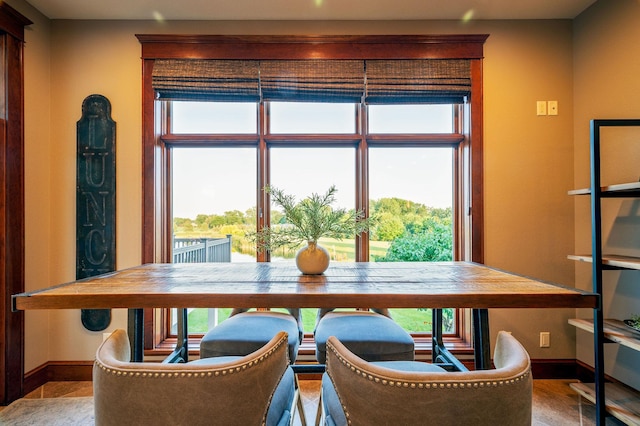 view of dining room