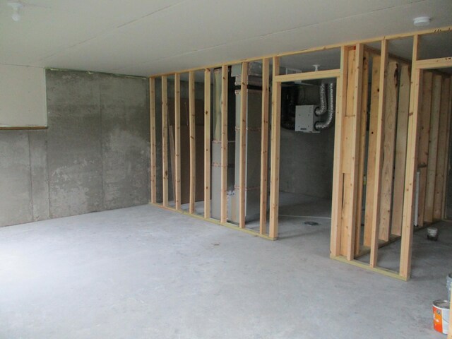 view of basement