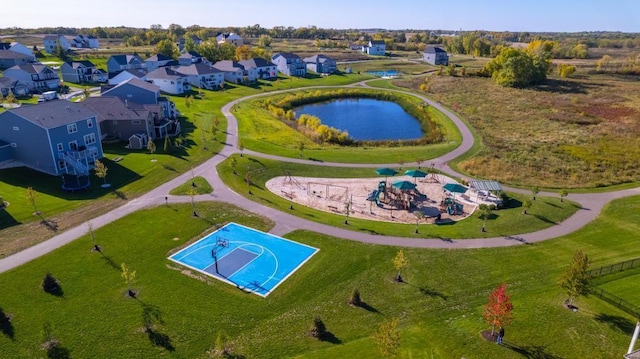 aerial view of residential area