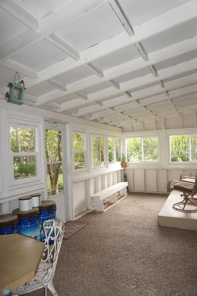 view of sunroom / solarium