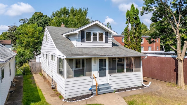 view of bungalow-style home