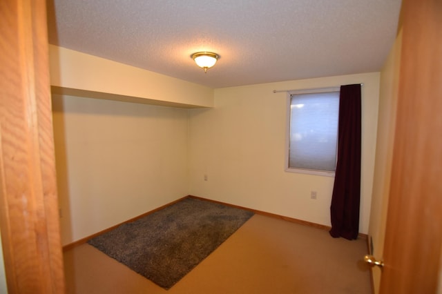 205 2nd Ave SE, Baudette, MN 56623 - basement featuring a textured ceiling and carpet