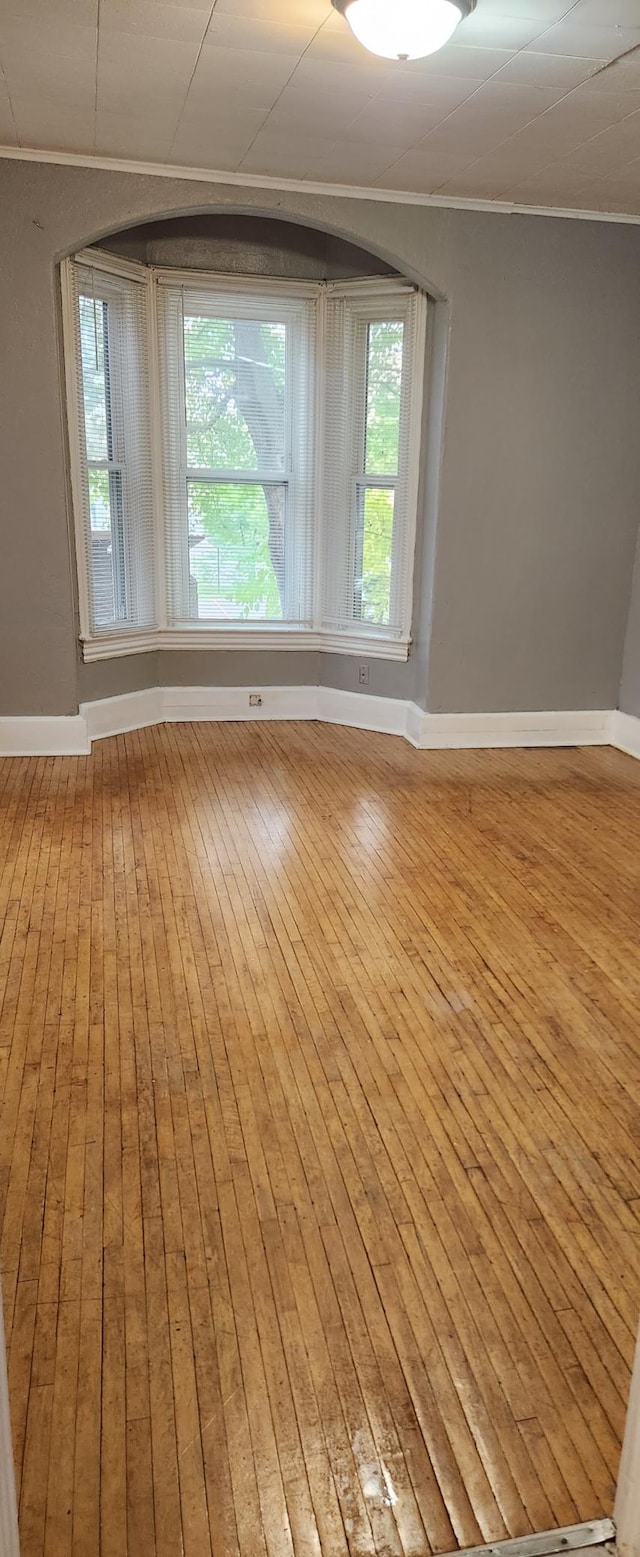 unfurnished room featuring hardwood / wood-style flooring