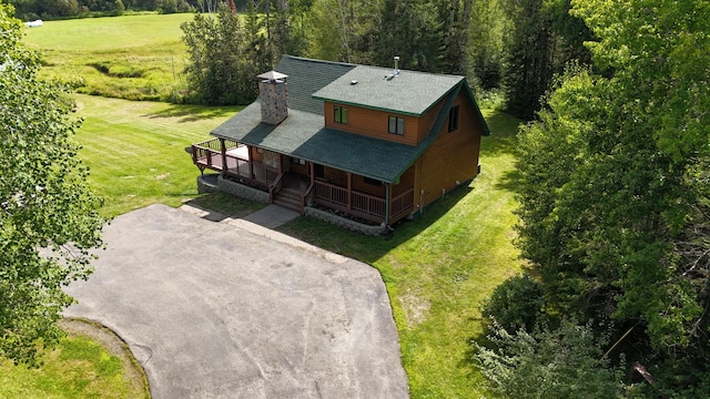 birds eye view of property