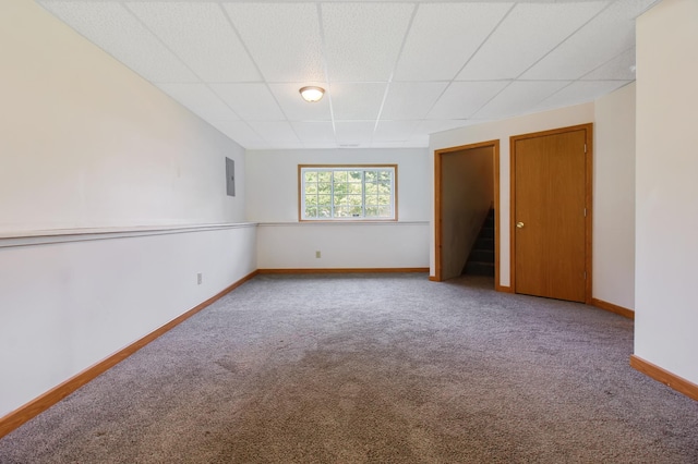 spare room with light carpet