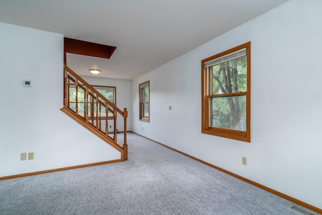 view of carpeted empty room