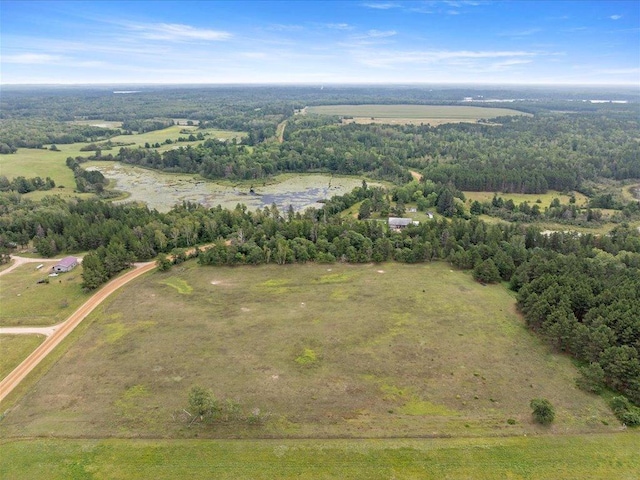 aerial view featuring a rural view