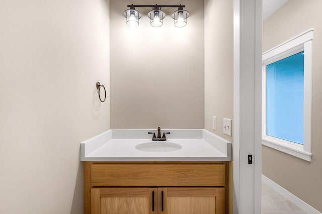 bathroom with vanity