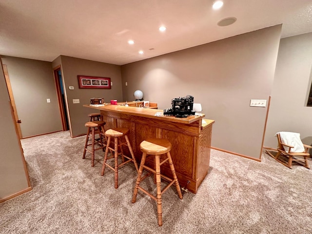 bar featuring carpet flooring