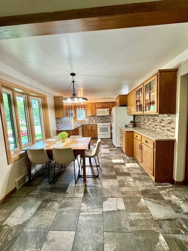 view of dining space