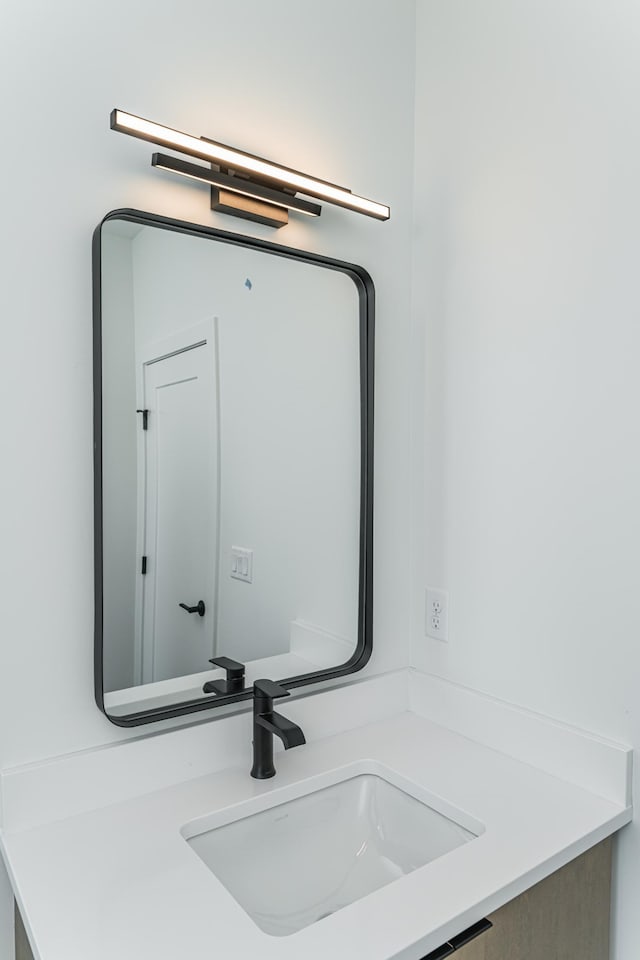 interior space with vanity