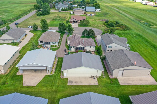 bird's eye view featuring a residential view