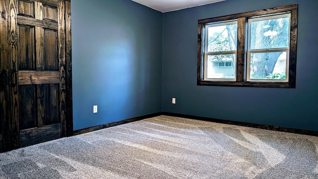 view of carpeted empty room