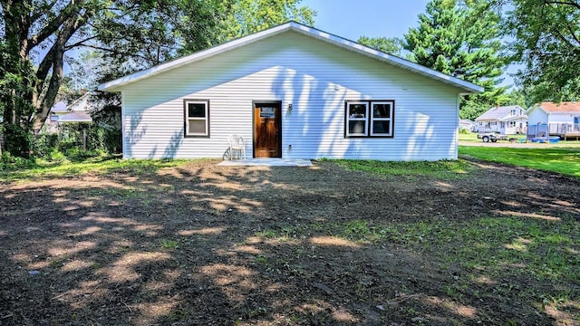 view of back of property