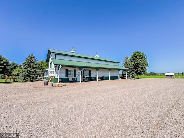 exterior space featuring a porch