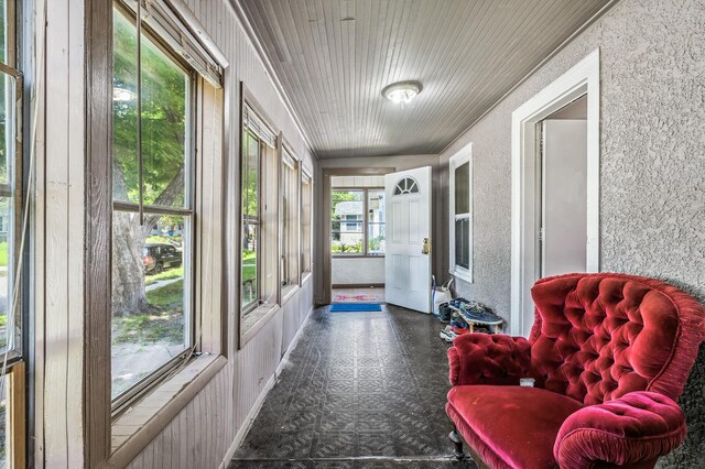 view of sunroom