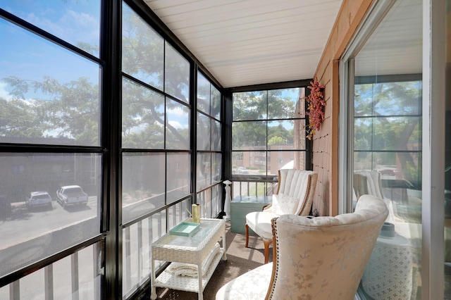 view of sunroom / solarium